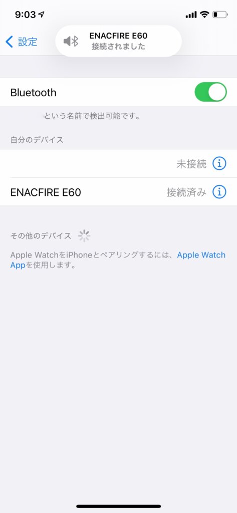 ENACFIRE E60 ペアリング3