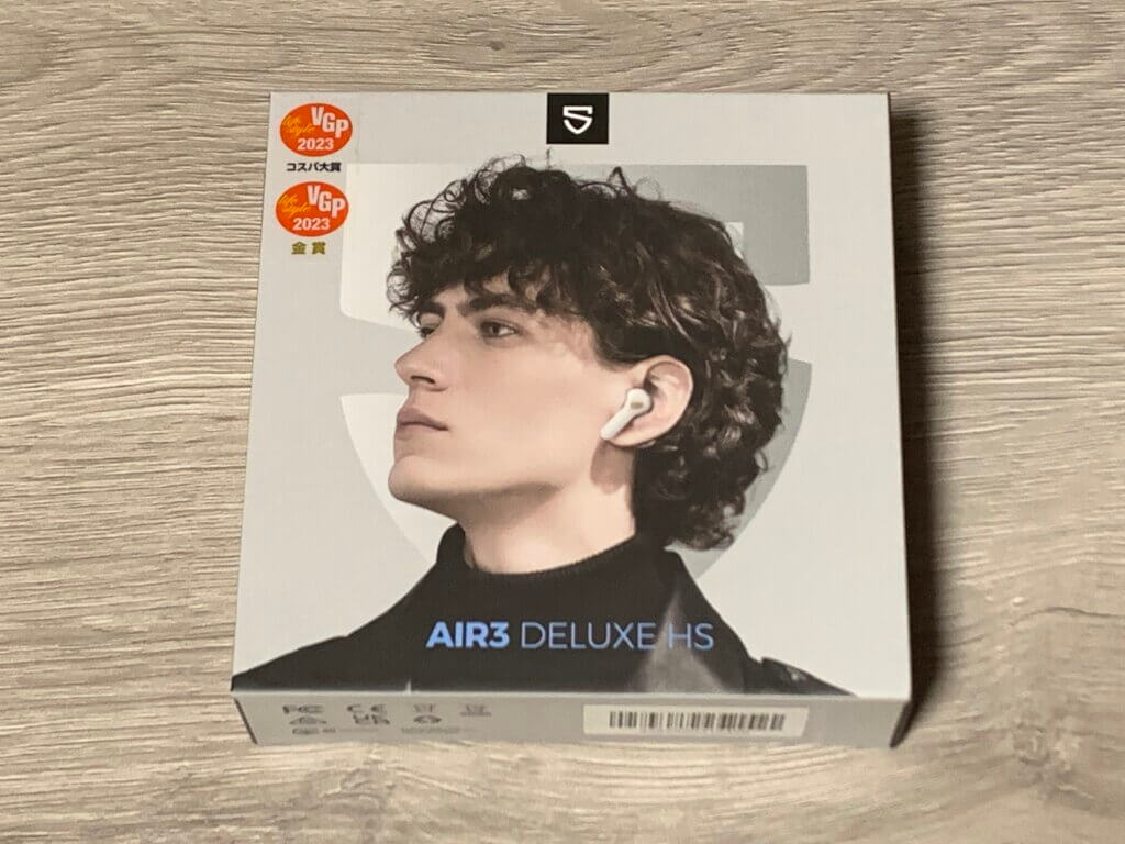 SOUNDPEATS Air3 Deluxe HS パッケージ表面